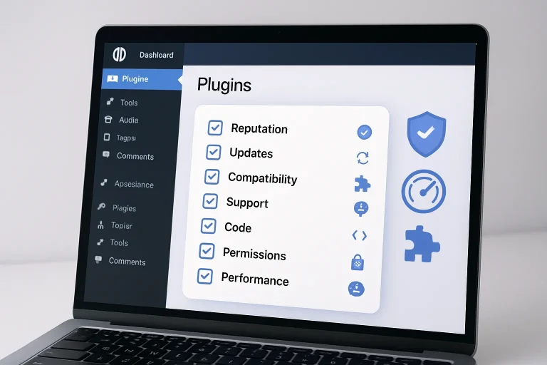 Como escolher plugins WordPress com segurança: critérios práticos para evitar riscos e lentidão