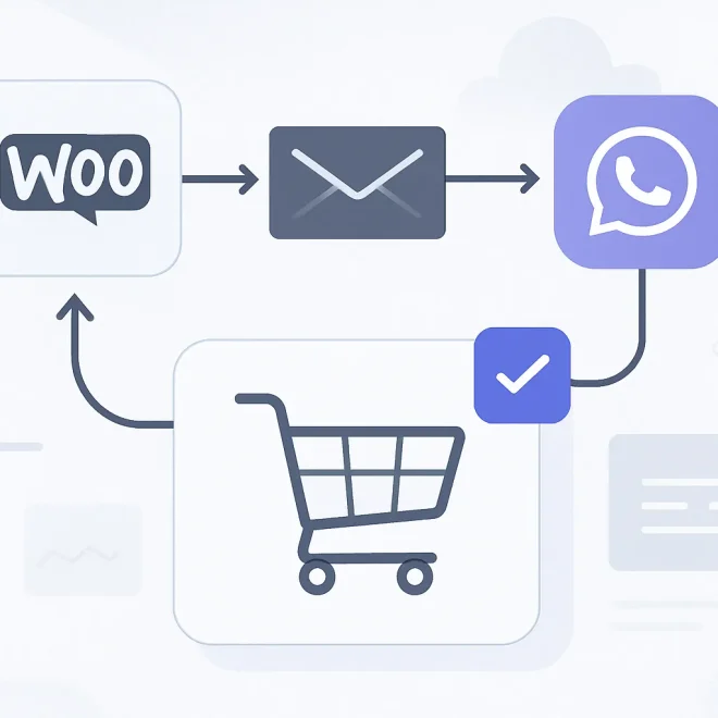 Como recuperar carrinhos abandonados no WooCommerce com automação e fluxos de reengajamento