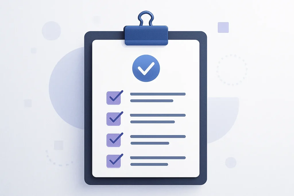Imagem sugerida: checklist de decisão para pequenas empresas antes de escolher a plataforma do site.